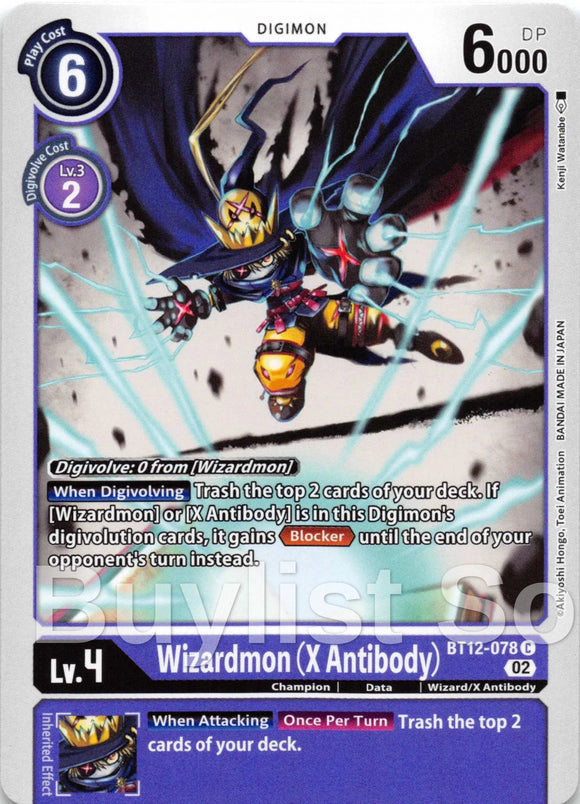 Wizardmon (X Antibody) [BT12-078] [Across Time]