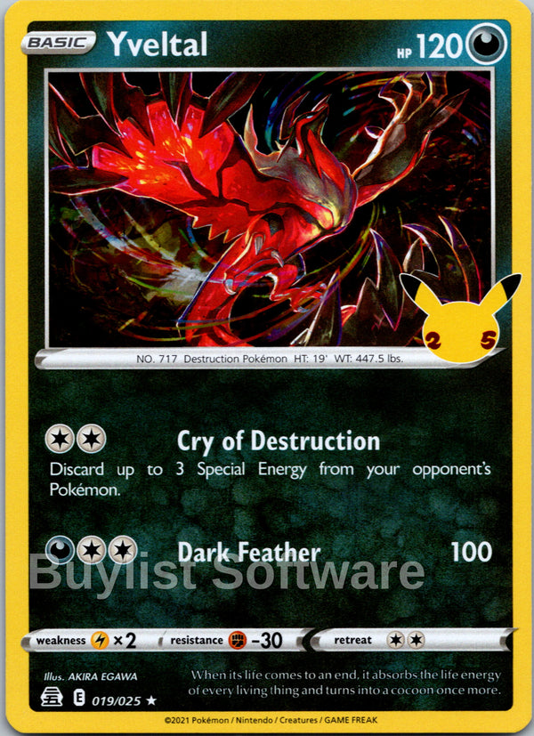 Yveltal [019/025] [Celebrations] Holofoil