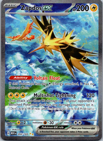 Zapdos ex [202/165] [Scarlet & Violet 151] Holofoil