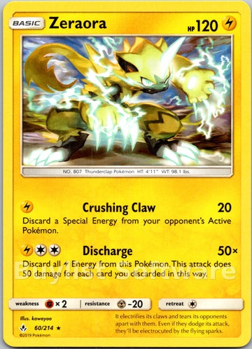 Zeraora [60/214] [Unbroken Bonds]