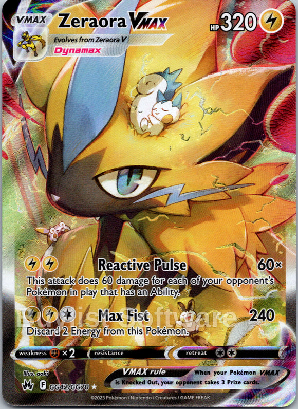 Zeraora VMAX [GG42/GG70] [ Galarian Gallery] Holofoil