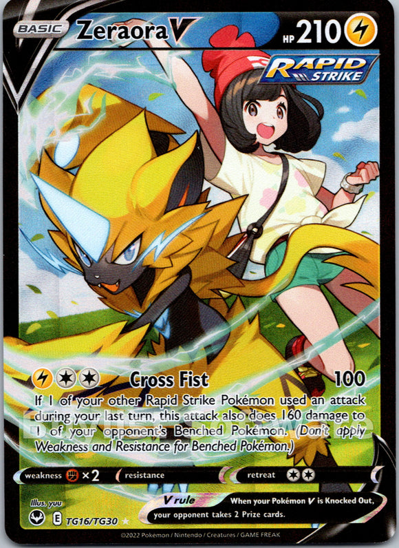 Zeraora V [TG16/TG30] [Silver Tempest Trainer Gallery] Holofoil
