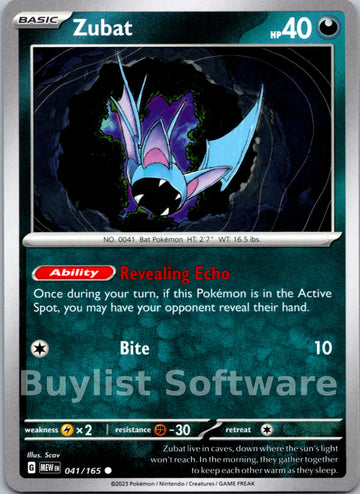 Zubat [041/165] [Scarlet & Violet 151]