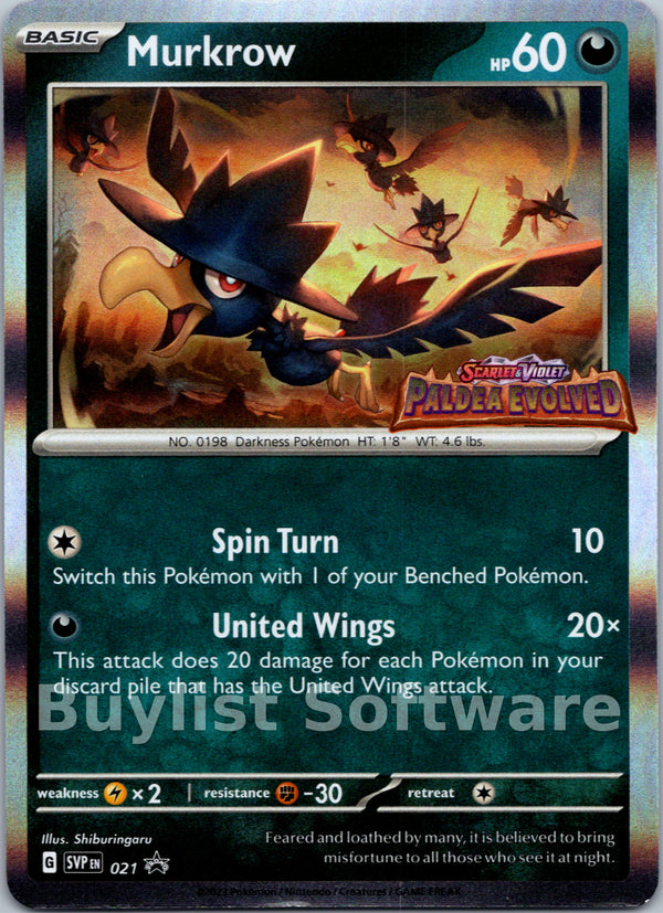 Murkrow (Scarlet & Violet Promo Cards Stamped)