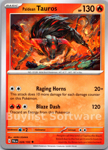 Paldean Tauros