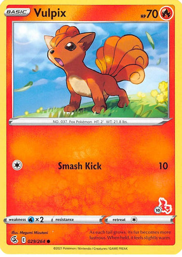 Vulpix (#18 Cinderace Stamped)