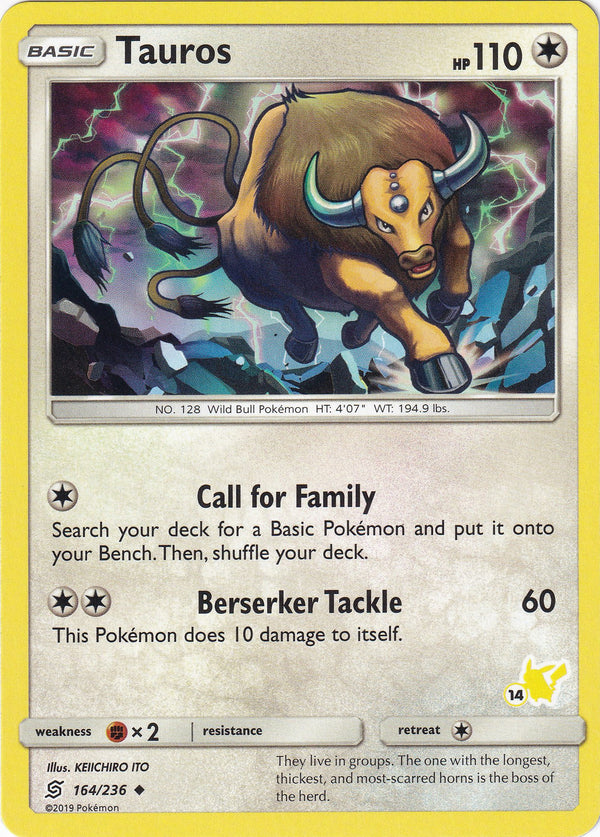Tauros (#14 Pikachu Stamped)
