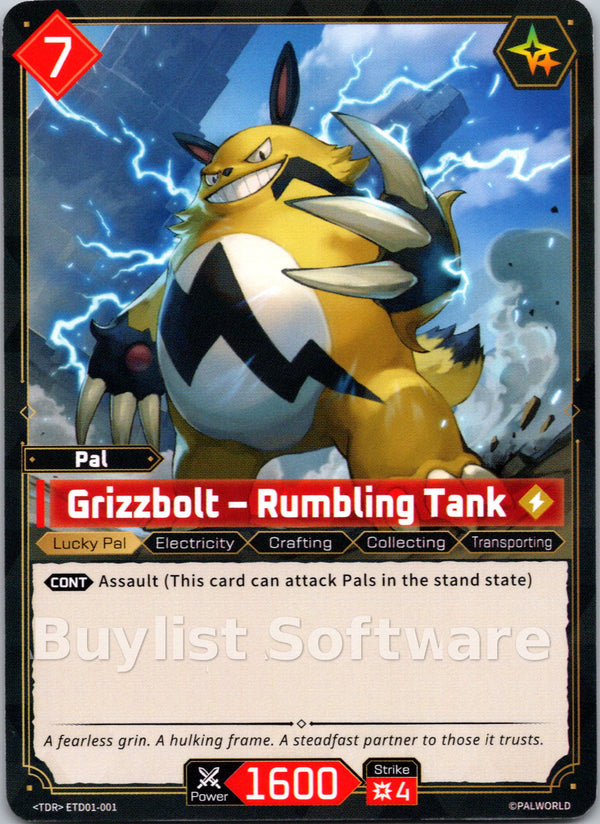 Grizzbolt – Rumbling Tank