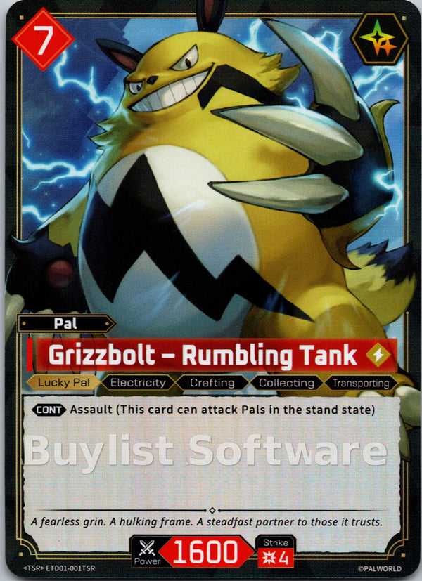 Grizzbolt – Rumbling Tank