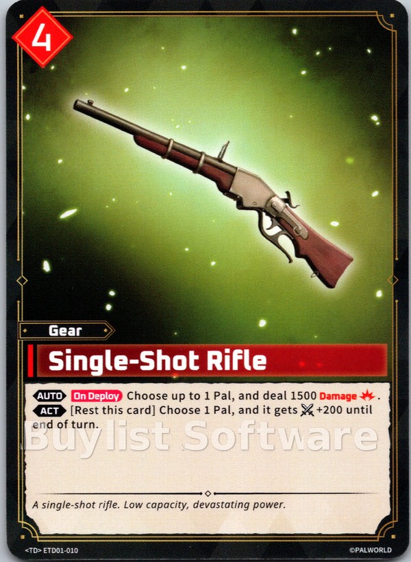 Single-Shot Rifle