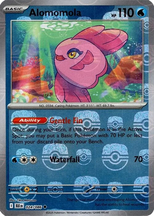 Alomomola (Master Ball Pattern) [024/086] [Black Bolt] Holofoil