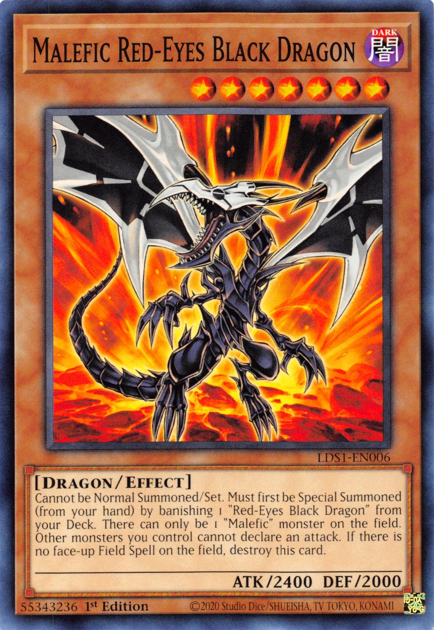 Malefic Red-Eyes Black Dragon [LDS1-EN006] Common