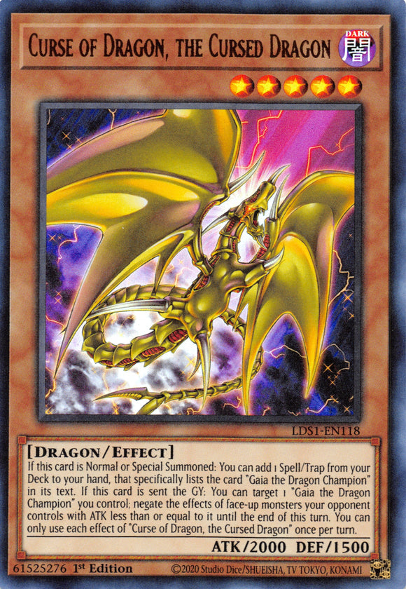 Curse of Dragon, the Cursed Dragon [LDS1-EN118] Ultra Rare
