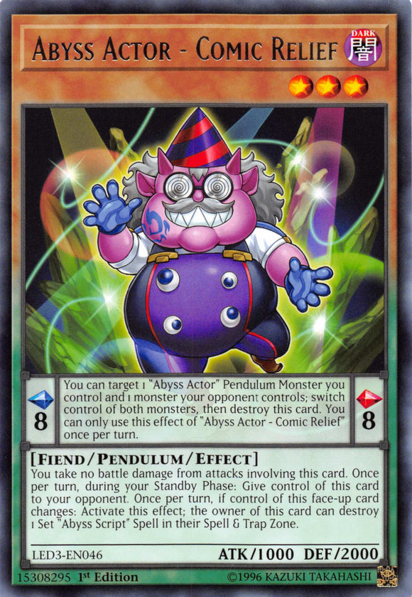 Abyss Actor - Comic Relief [LED3-EN046] Rare