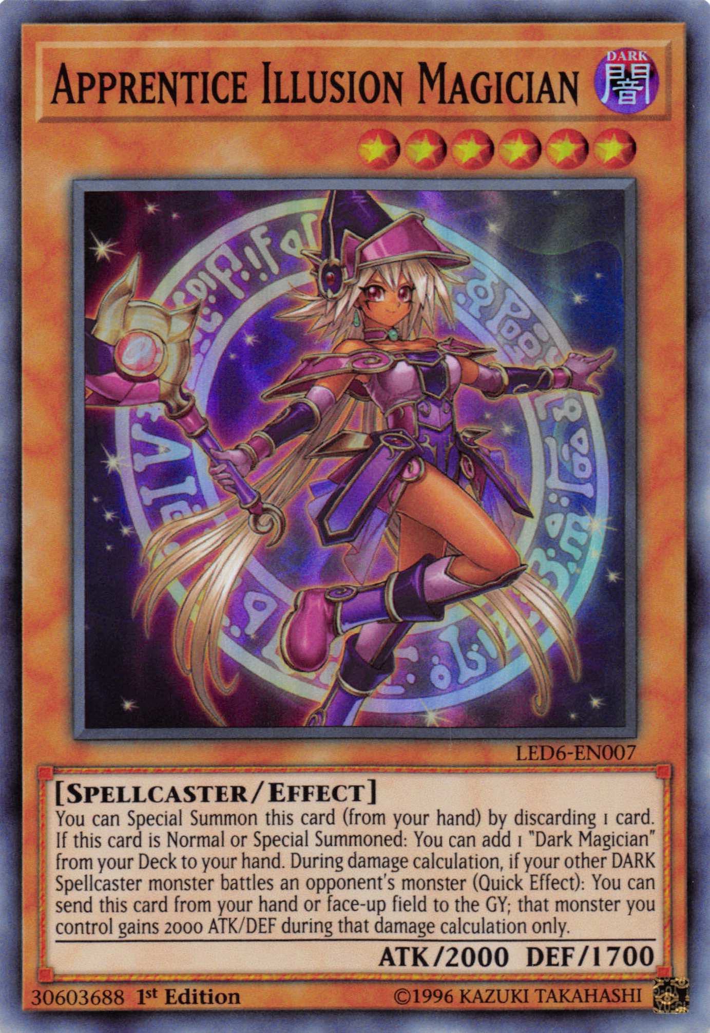 Apprentice Illusion Magician [LED6-EN007] Super Rare