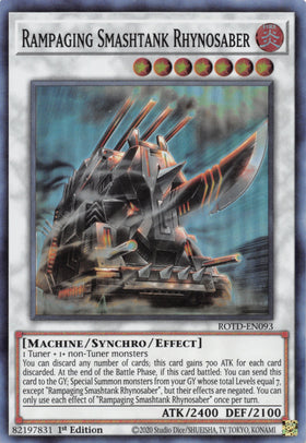 Rampaging Smashtank Rhynosaber [ROTD-EN093] Super Rare
