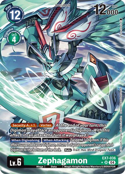 Zephagamon (Alternate Art) [EX7-036-SR] [Digimon LIBERATOR] Foil