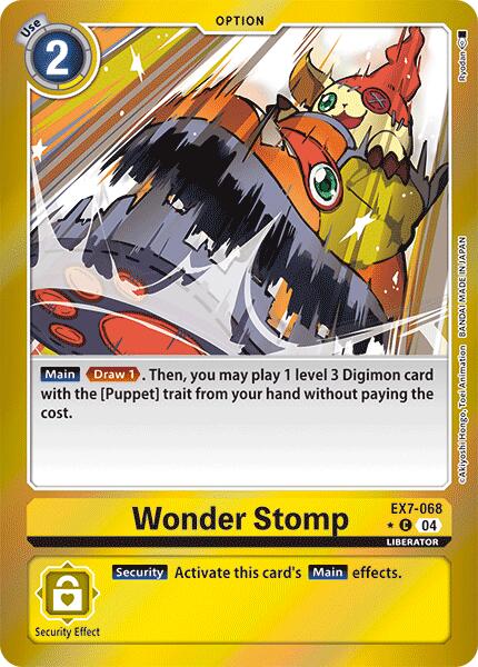 Wonder Stomp (Foil) [EX7-068-C] [Digimon LIBERATOR] Foil