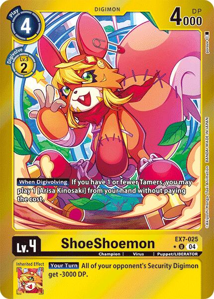 ShoeShoemon (Foil) [EX7-025-U] [Digimon LIBERATOR] Foil