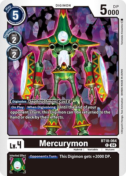 Mercurymon [BT18-064-C] [Release Special Booster 2.0] Normal