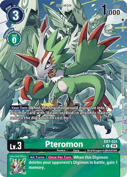 Pteromon (Alternate Art) [EX7-031-R] [Digimon LIBERATOR] Foil