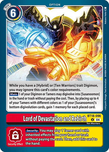 Lord of Devastation and Rebirth [BT18-096-U] [Release Special Booster 2.0] Normal