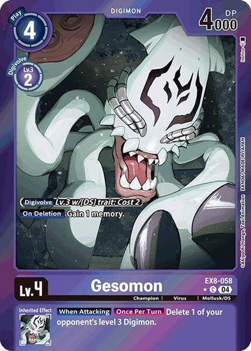 Gesomon (Limited Foil) [EX8-058-C] [Chain of Liberation] Foil