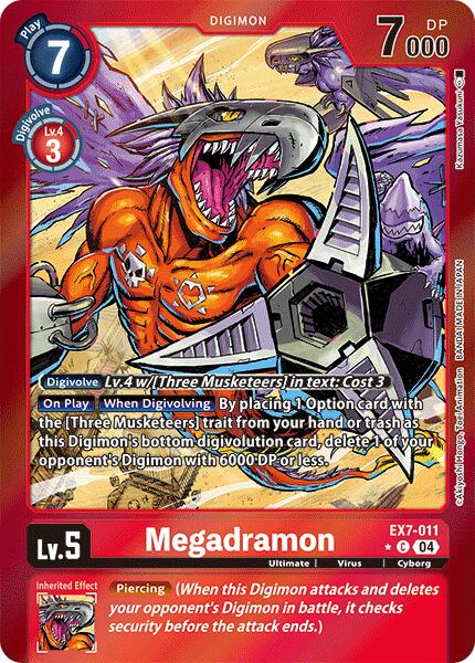 Megadramon (Foil) [EX7-011-C] [Digimon LIBERATOR] Foil