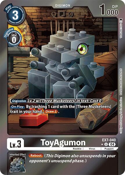 ToyAgumon - EX7-040 (Foil) [EX7-040-U] [Digimon LIBERATOR] Foil