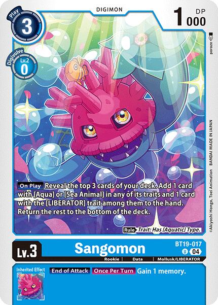 Sangomon [BT19-017-U] [Release Special Booster 2.0] Normal