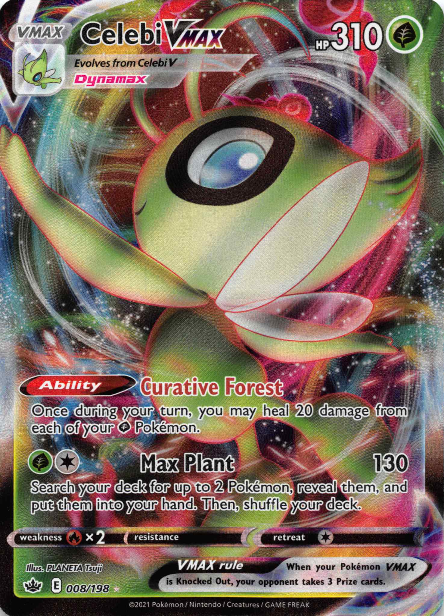 Celebi VMAX (008/198) [Sword & Shield: Chilling Reign] - Duel Kingdom