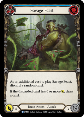 Savage Feast (Blue) [WTR016] Unlimited Normal - Duel Kingdom