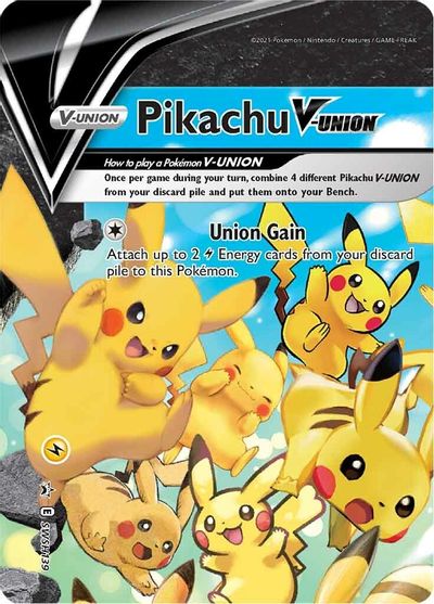 Pikachu V-UNION (SWSH139) (Celebrations) [Sword & Shield: Black Star Promos] - Duel Kingdom