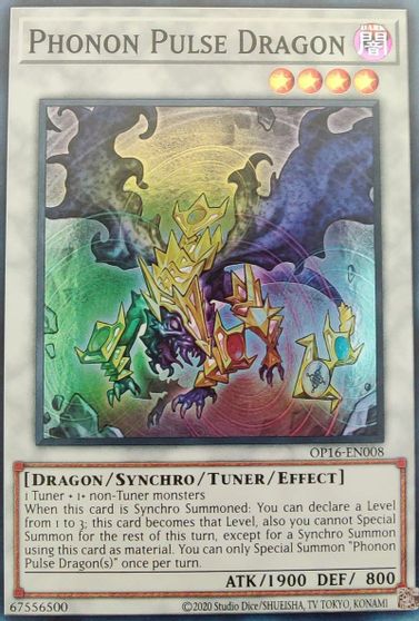 Phonon Pulse Dragon [OP16-EN008] Super Rare - Duel Kingdom