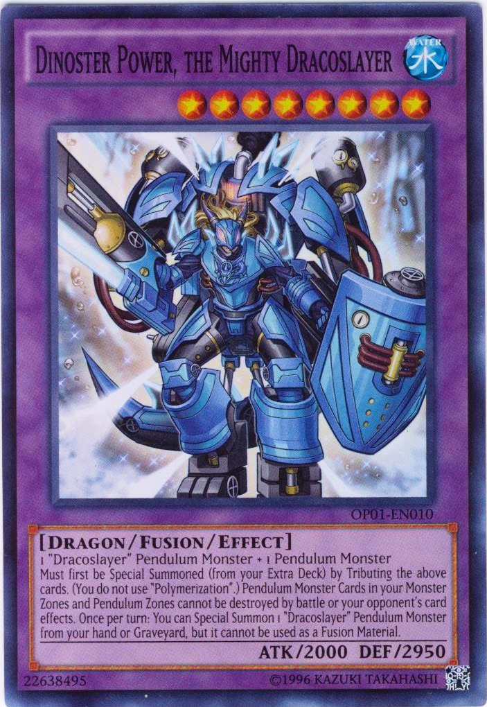 Dinoster Power, the Mighty Dracoslayer [OP01-EN010] Super Rare - Duel Kingdom