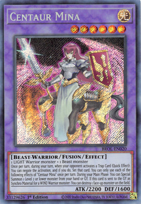 Centaur Mina [BROL-EN020] Secret Rare - Duel Kingdom