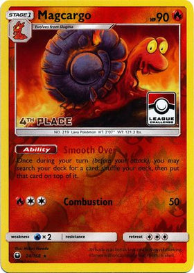 Magcargo (24/168) (League Promo 4th Place) [Sun & Moon: Celestial Storm] - Duel Kingdom