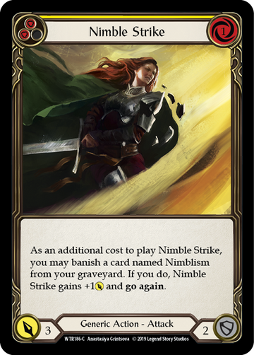 Nimble Strike (Yellow) [WTR186-C] Alpha Print Normal - Duel Kingdom