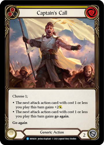 Captain's Call (Yellow) [MON261] 1st Edition Normal - Duel Kingdom