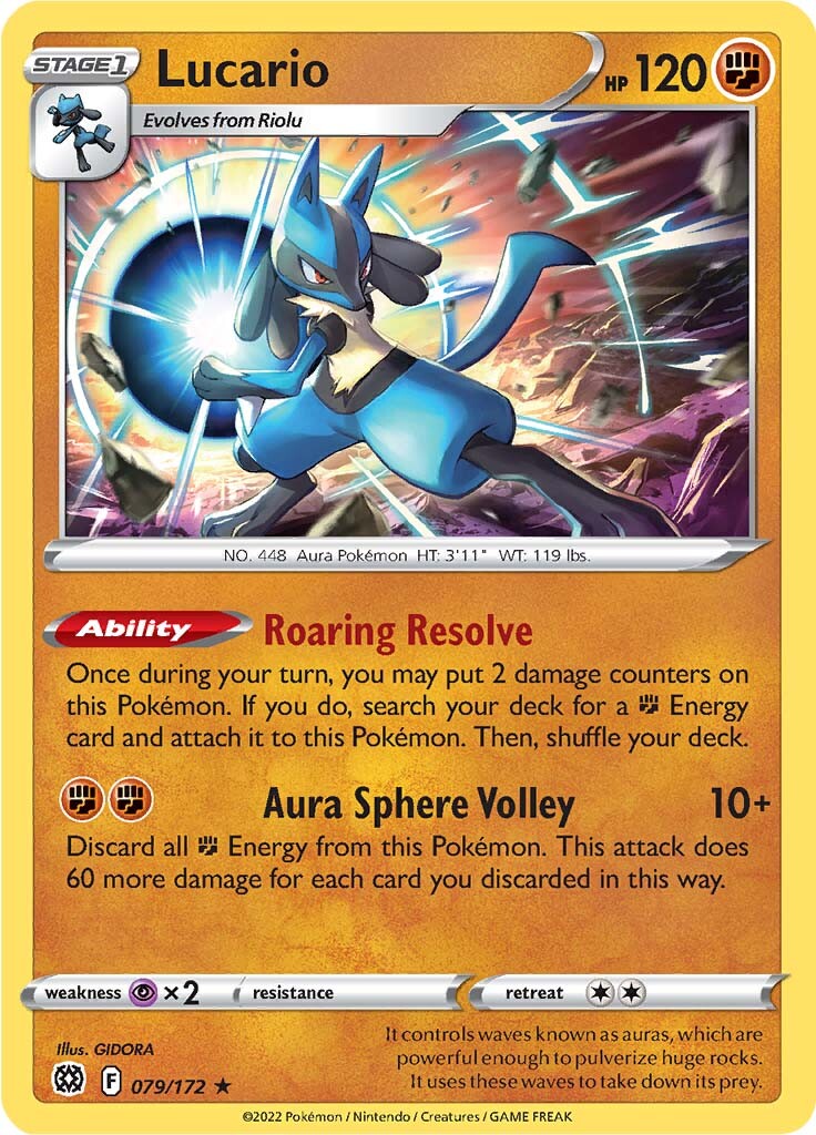 Lucario (079/172) [Sword & Shield: Brilliant Stars] - Duel Kingdom