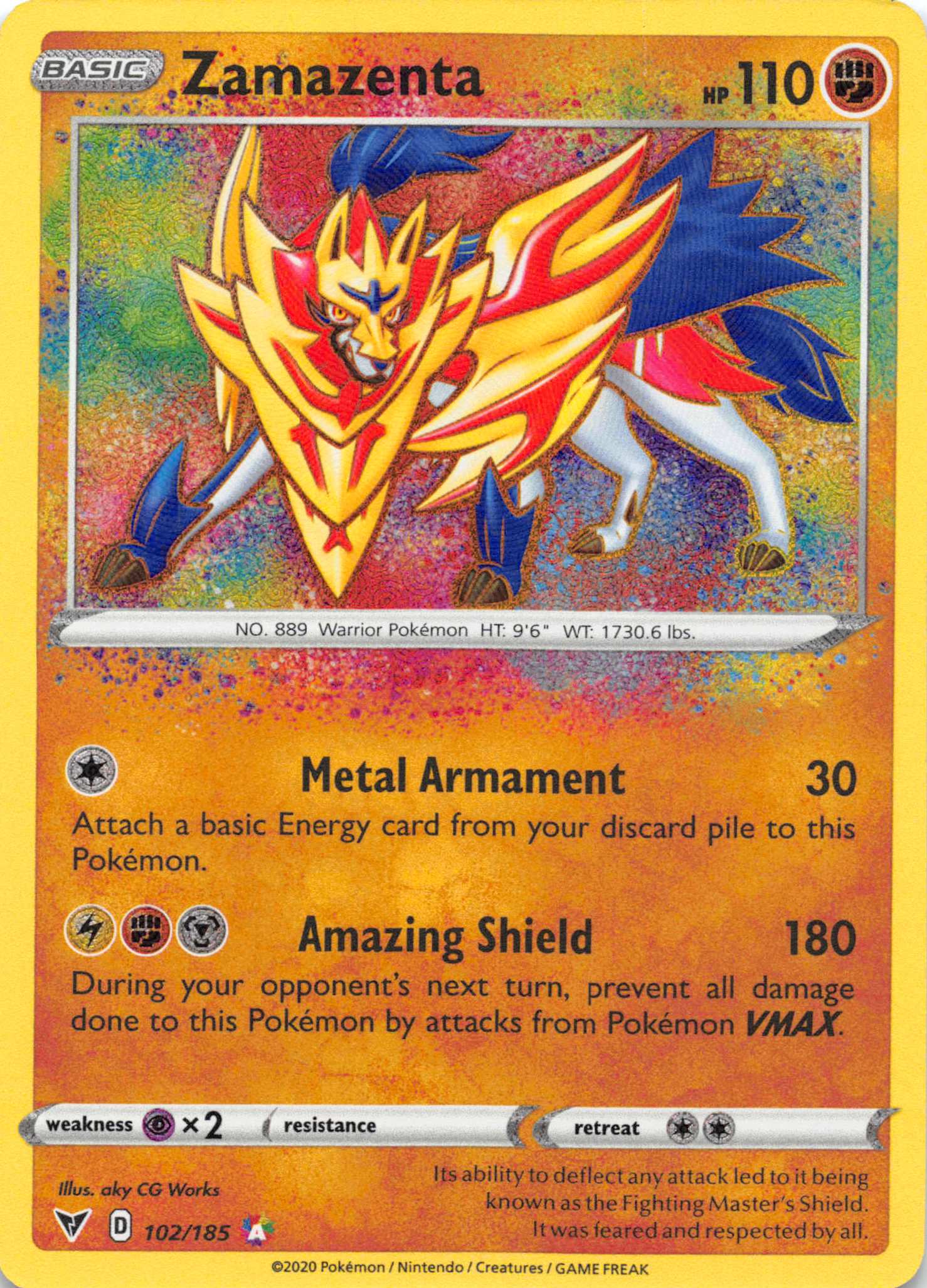 Zamazenta  [102/185] [SWSH04: Vivid Voltage]