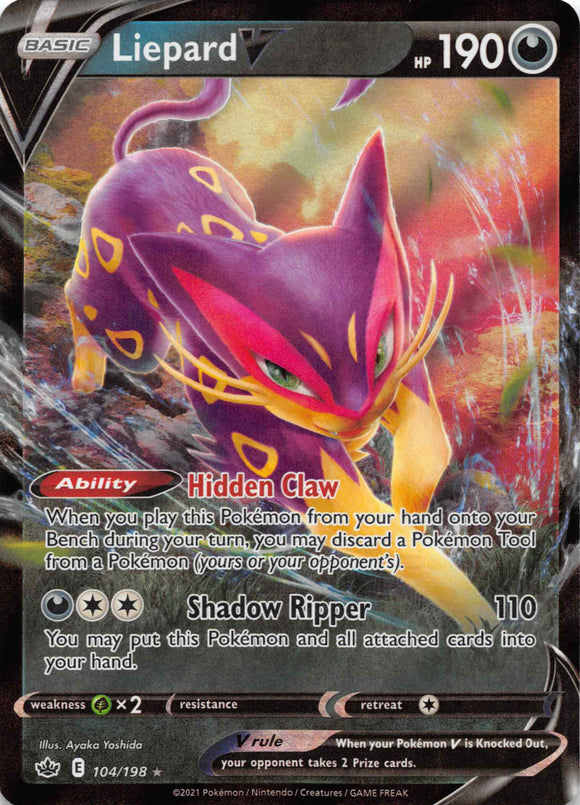 Liepard V  (104/198) [Sword & Shield: Chilling Reign]