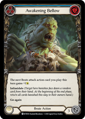 Awakening Bellow (Blue) [WTR034] Unlimited Rainbow Foil - Duel Kingdom