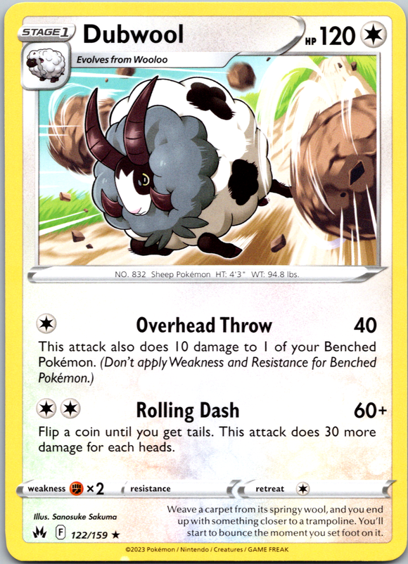 Dubwool (122/159) [Sword & Shield: Crown Zenith]