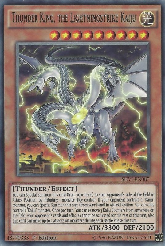 Thunder King, the Lightningstrike Kaiju [SHVI-EN087] Rare - Duel Kingdom