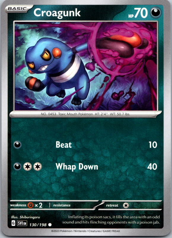 Croagunk [130] - (SV01 Scarlet & Violet Base Set)