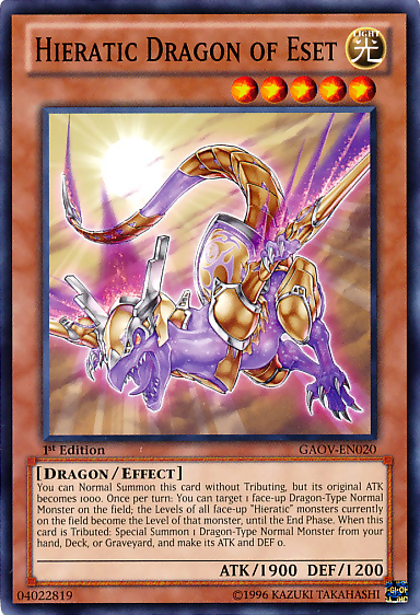 Hieratic Dragon of Eset [GAOV-EN020] Common - Duel Kingdom