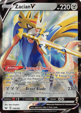 Zacian V (138/202) [SWSH01: Sword & Shield Base Set]