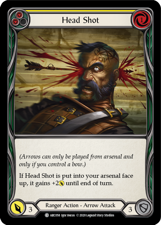 Head Shot (Yellow) [ARC058] Unlimited Normal - Duel Kingdom