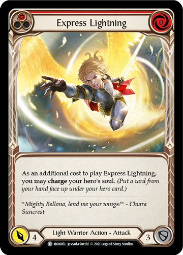 Express Lightning (Red) [MON051] 1st Edition Normal - Duel Kingdom